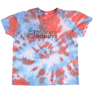 Dunkin Donuts CRYSTAL DYED T-SHIRT Sno Cone Size Medium